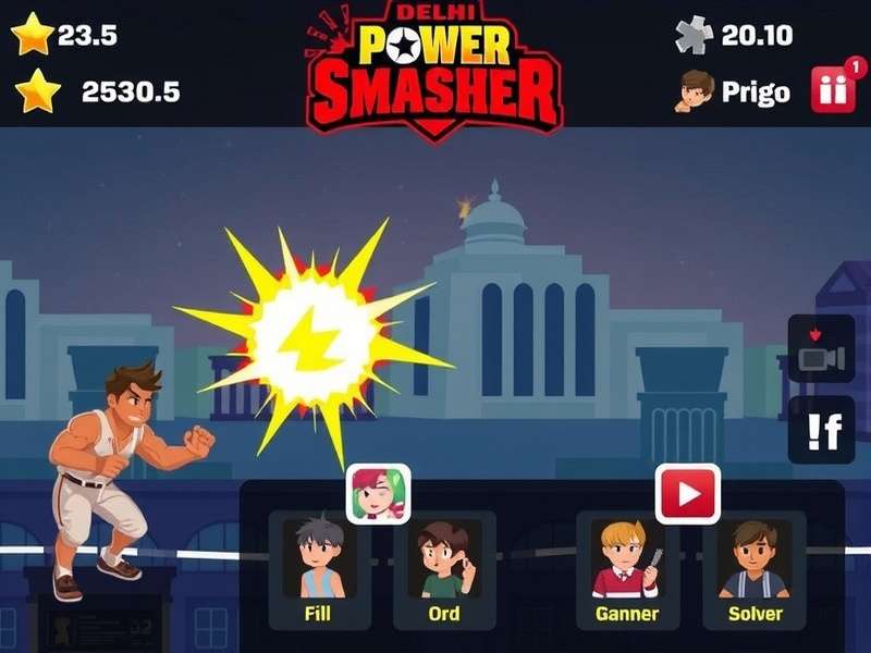 Delhi Power Smasher Game Screenshot